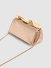 Mini Twist washed leather clutch