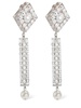 Crystal earrings w/ pendant
