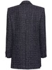 Oversized sequined tweed jacket