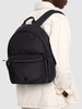 Padded nylon canvas backpack