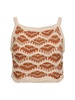 Hawa Mahal cotton & linen crop top