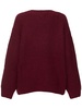 Sydney logo wool blend rib knit sweater