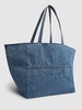 Punch denim tote bag