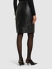 Tyra leather blend pencil midi skirt