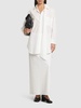 Cutting Tie cotton poplin shirt