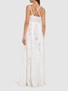 Embroidered eyelet lace long dress