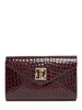 Small Elly embossed leather clutch
