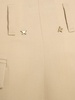 Golden wool wide leg pants