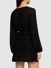Gathered viscose jersey mini dress