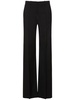 Wool & mohair high waist wide pants