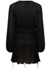 Gathered viscose jersey mini dress