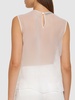 Sleeveless chiffon top