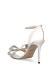 95mm Flowers satin sandals