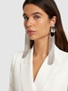 Crystal earrings w/ fringes