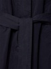 Cotton canvas belted long coat