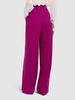 Stretch wool wide pants