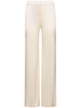 Tailored satin straight pants