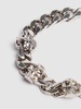 Skull chain brass bracelet