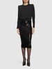 Sequined high rise midi skirt