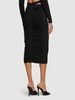 X-Ray viscose blend knit midi skirt