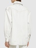 Bleached denim overshirt