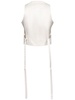Wool gabardine vest