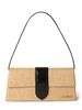 Le Bambino Long raffia effect bag