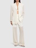 Straight viscose blend pants