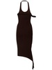 Undressed rib knit long dress