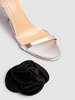 105mm Flower leather sandals