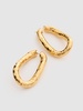 Big hammered hoop earrings