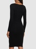 Sculpting jersey midi dress