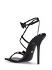 Dua Lipa 110mm butterfly leather sandals