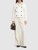 Padded cotton & linen jacket