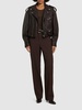Lisio leather biker jacket