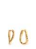 Medium hammered hoop earrings