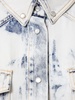 Bleached denim overshirt