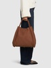 Large Marin drummed leather bag