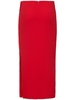 Technical split midi skirt