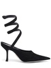 80mm Grace suede mules
