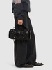 Multipocket crinkled leather bag