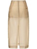 Peri sheer silk blend midi skirt