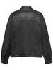 Denim-style leather jacket