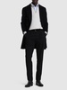 Cotton gabardine straight pants