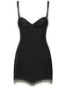 Embellished spike mini dress