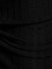 Twist fine ribbed wool dress