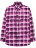 Osadia printed flannel padded overshirt