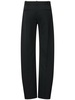 Mid rise bowed pants
