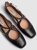 10mm Beliska studded leather flats