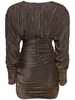 Draped lurex jersey mini dress